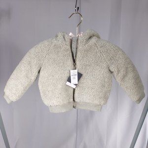 Gap Girls 2T Grey Fuzzy Coat (NWT)